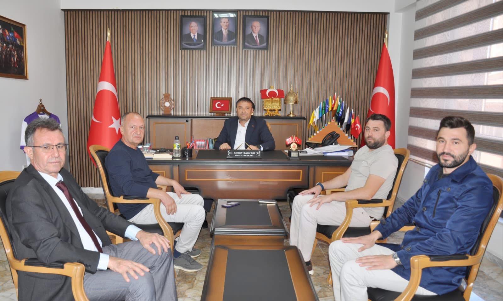 MHP Sinanpaşa Teşkilatından İl Başkanı Kahveci’ye Ziyaret!