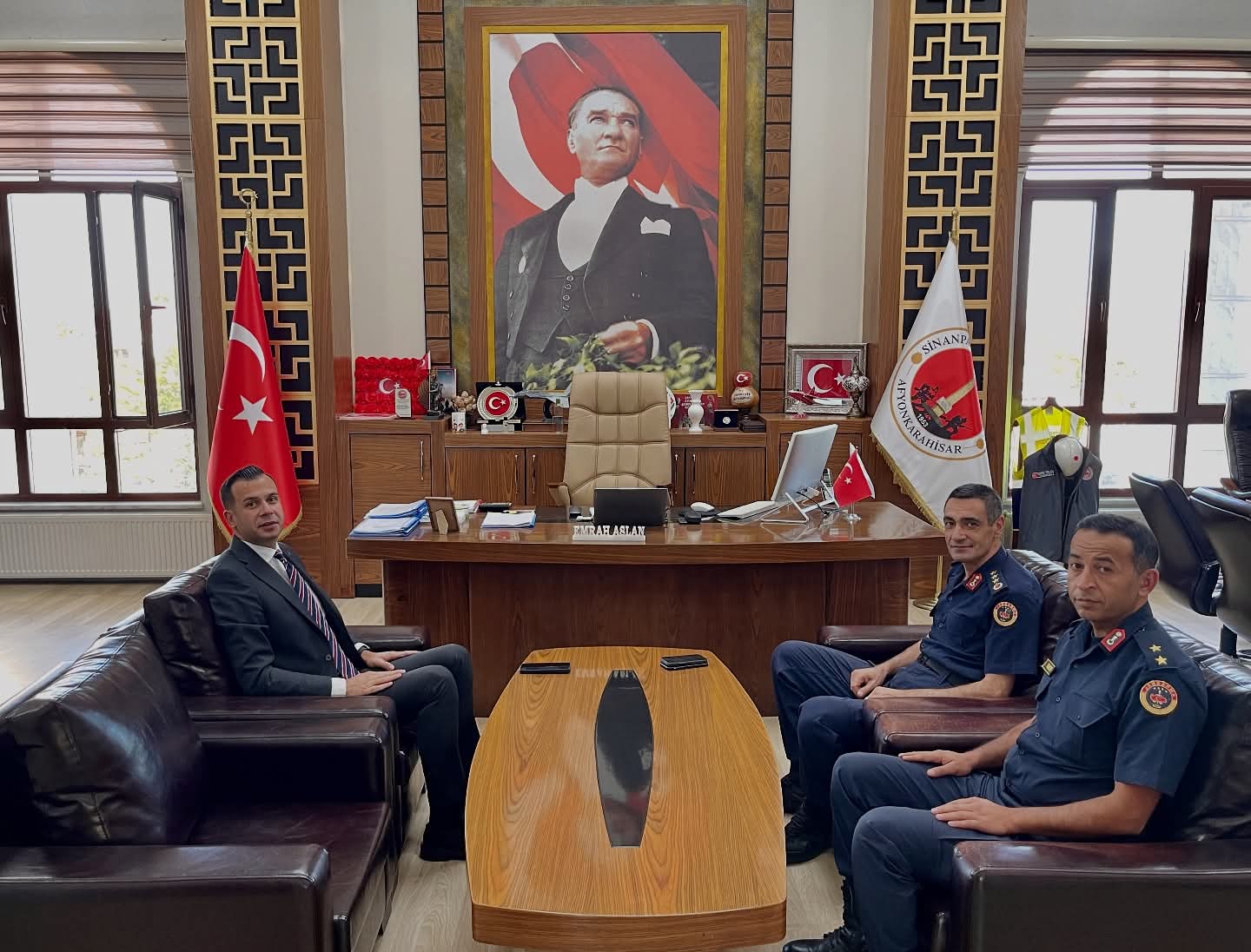 İl Jandarma Komutanı’ndan Kaymakam Aslan’a Ziyaret!