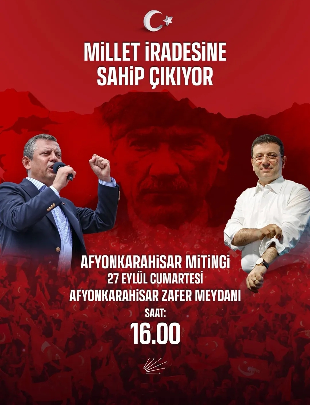 CHP'li Ahmet Demir'den mitingine davet