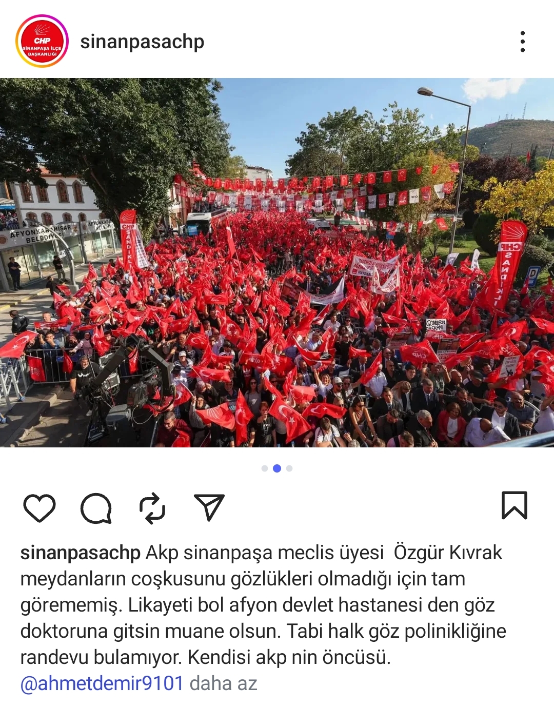 CHP’li Ahmet Demir’den AK Parti’li Kıvrak’a “Göz Doktoru” Tepkisi!