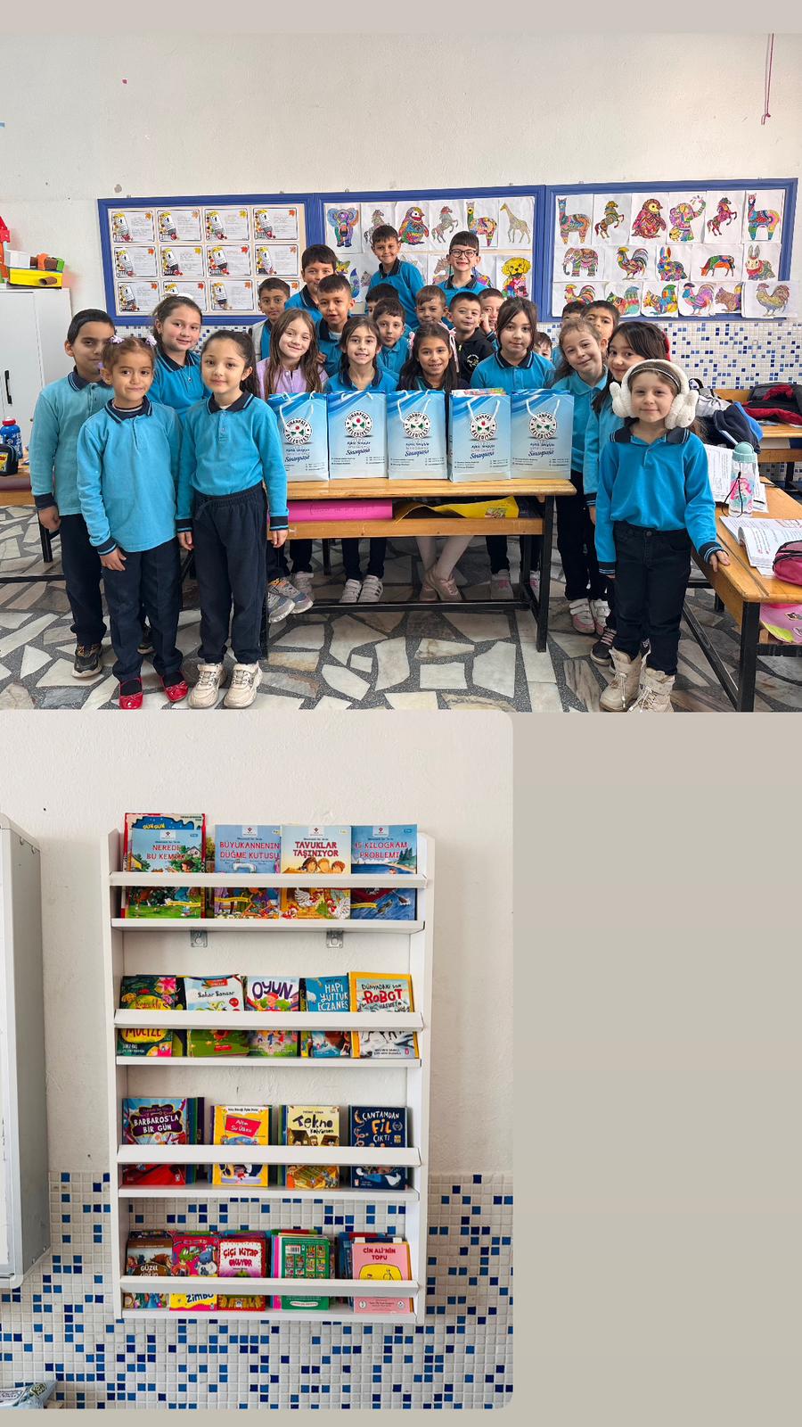 Başkan Tolga Yıldırım’dan 27 Ağustos Sinanpaşa İlkokulu’na Kitap Desteği