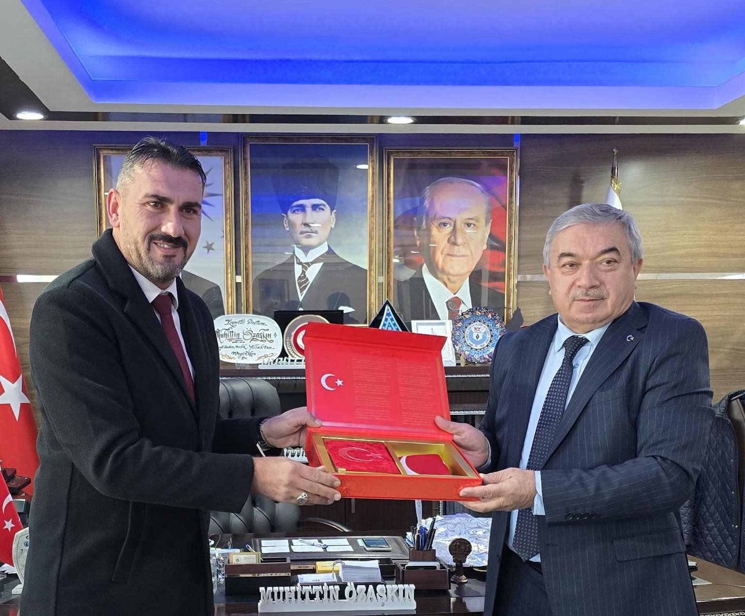 Düzağaç Belediye Başkanı Çetinkaya’dan Başkan Özaşkın’a Ziyaret