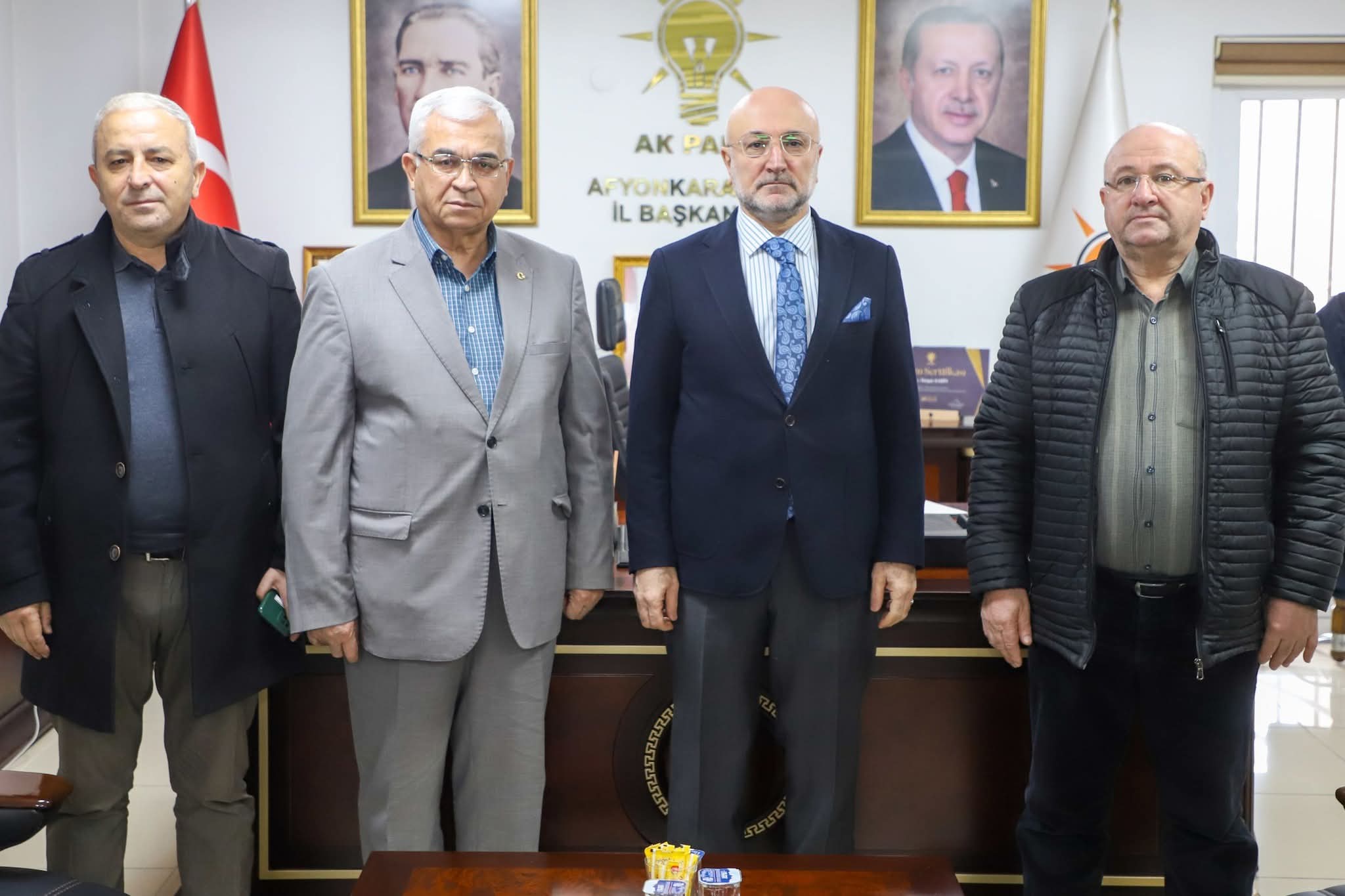 AK Parti Sinanpaşa İlçe Başkanı İsmail Aktürk’ten İl Başkanlığı Ziyareti