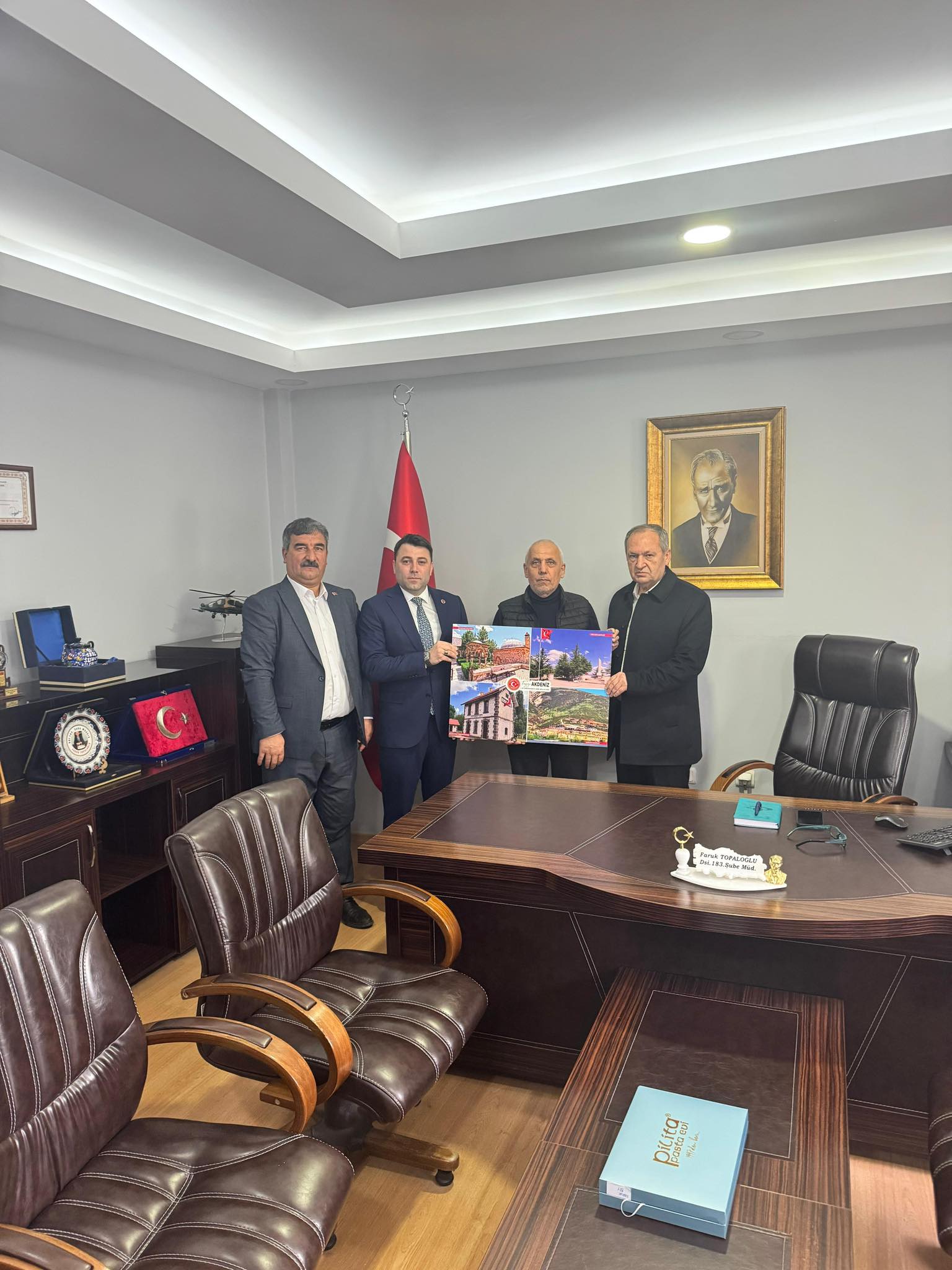 MHP Sinanpaşa Teşkilatından DSİ 183. Şube Müdürü Topaloğlu’na Ziyaret