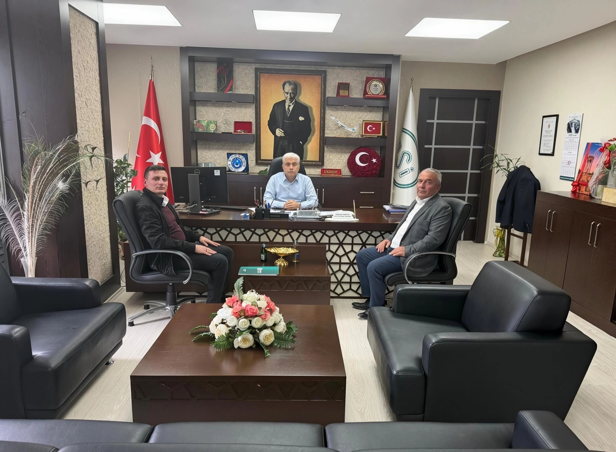 Taşoluk Belediye Başkanı Bilgin Özen’den Isparta Bölge Müdürü Osman Erkan’a Ziyaret