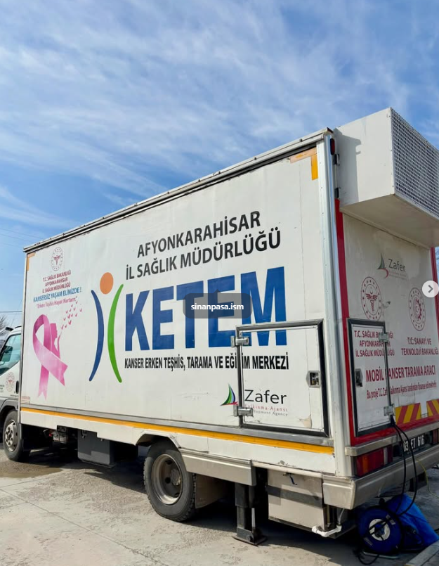 Mobil KETEM Aracı Sinanpaşa’da Hizmet Veriyor
