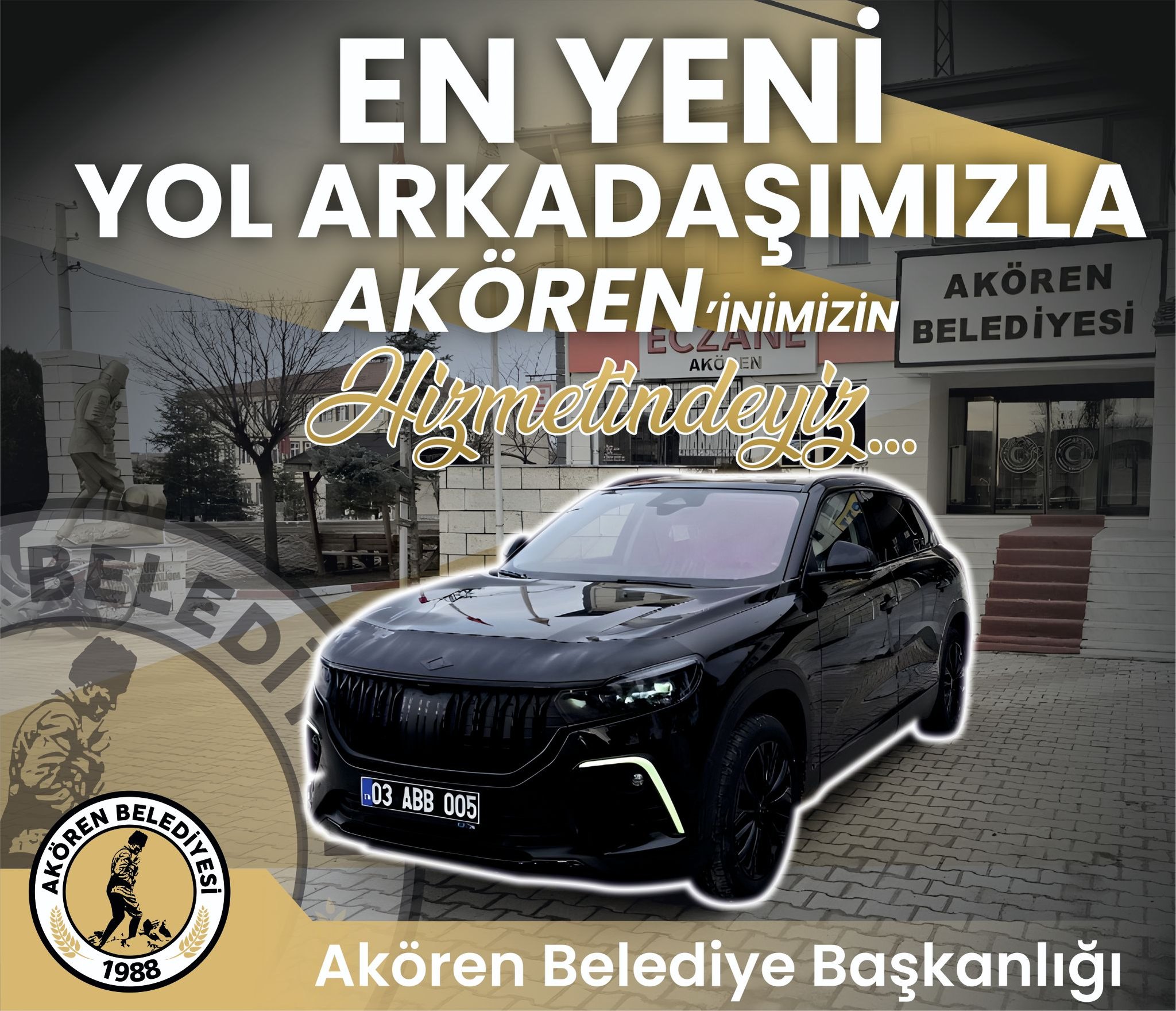 Başkan Hacı Candan’dan Akören’e Yeni Hizmet Aracı