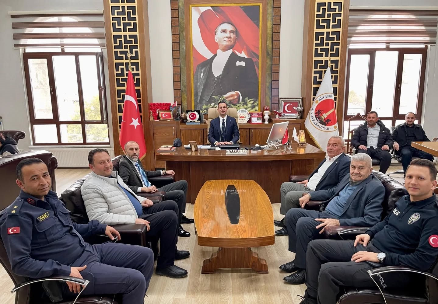 Taşoluk ve Şoförler Odası’ndan Kaymakam Aslan’a Ziyaret