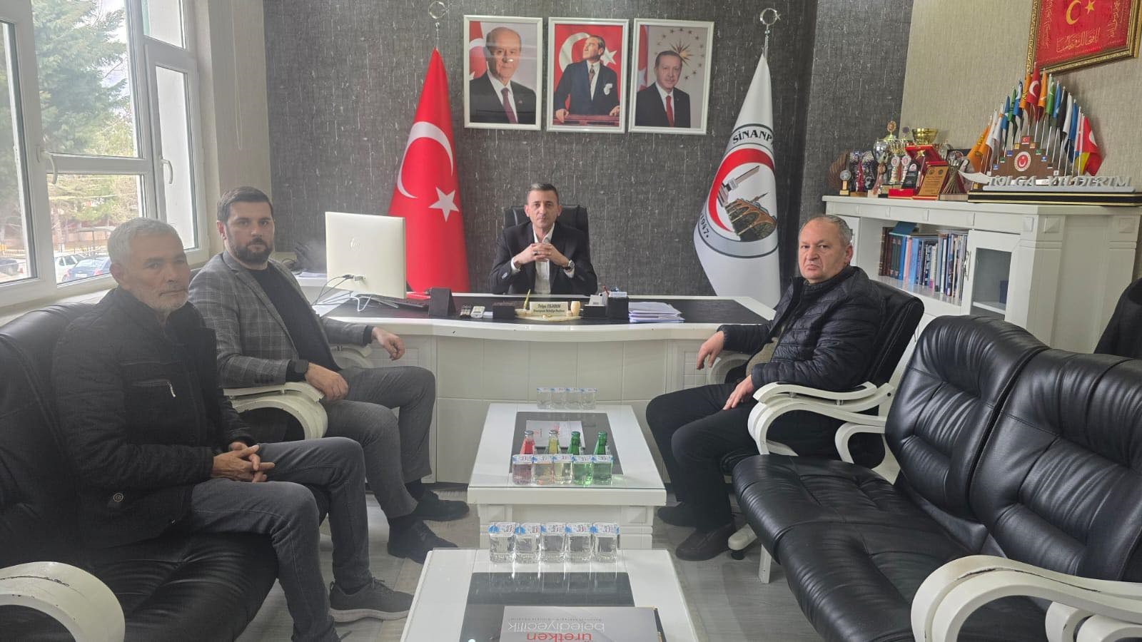 Sandıklı ve Sinanpaşa MHP İlçe Başkanlarından Başkan Yıldırım’a Ziyaret