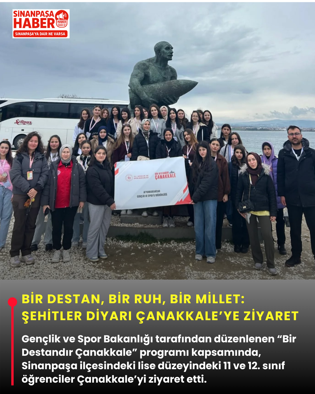 Sinanpaşa’dan Çanakkale’ye Anlamlı Yolculuk