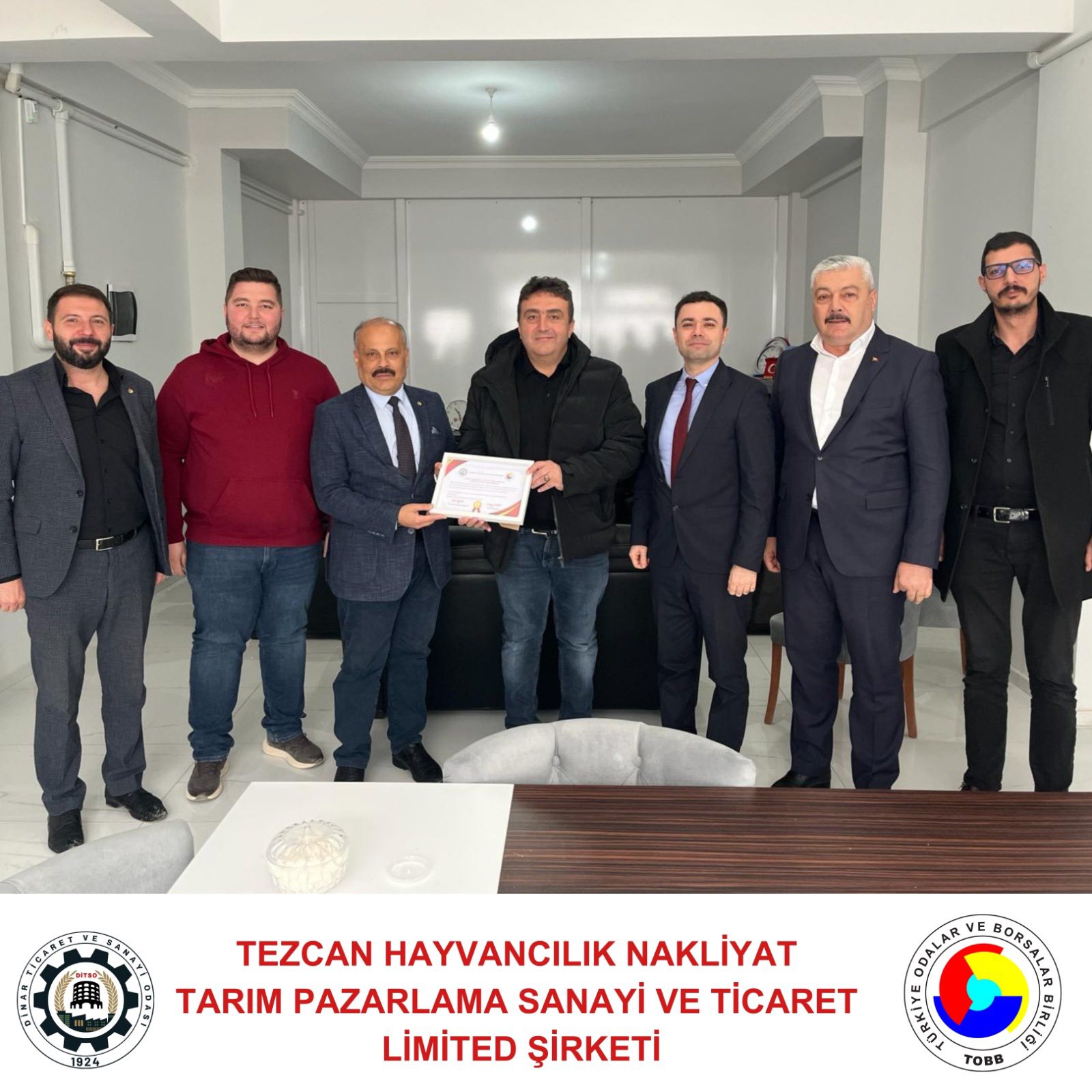 DTO Heyeti Başmakçı’da Vergi Haftası Ziyaretlerinde Bulundu ve Üyelere Plaket Takdim Etti