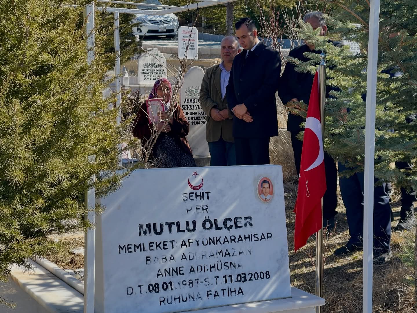 Kaymakam Aslan, Şehadet Yıl Dönümünde Şehit Mutlu Ölçer’i Andı