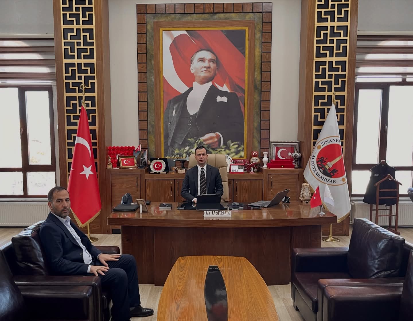 Yeni Başkan Baran’dan Kaymakam Aslan’a Ziyaret