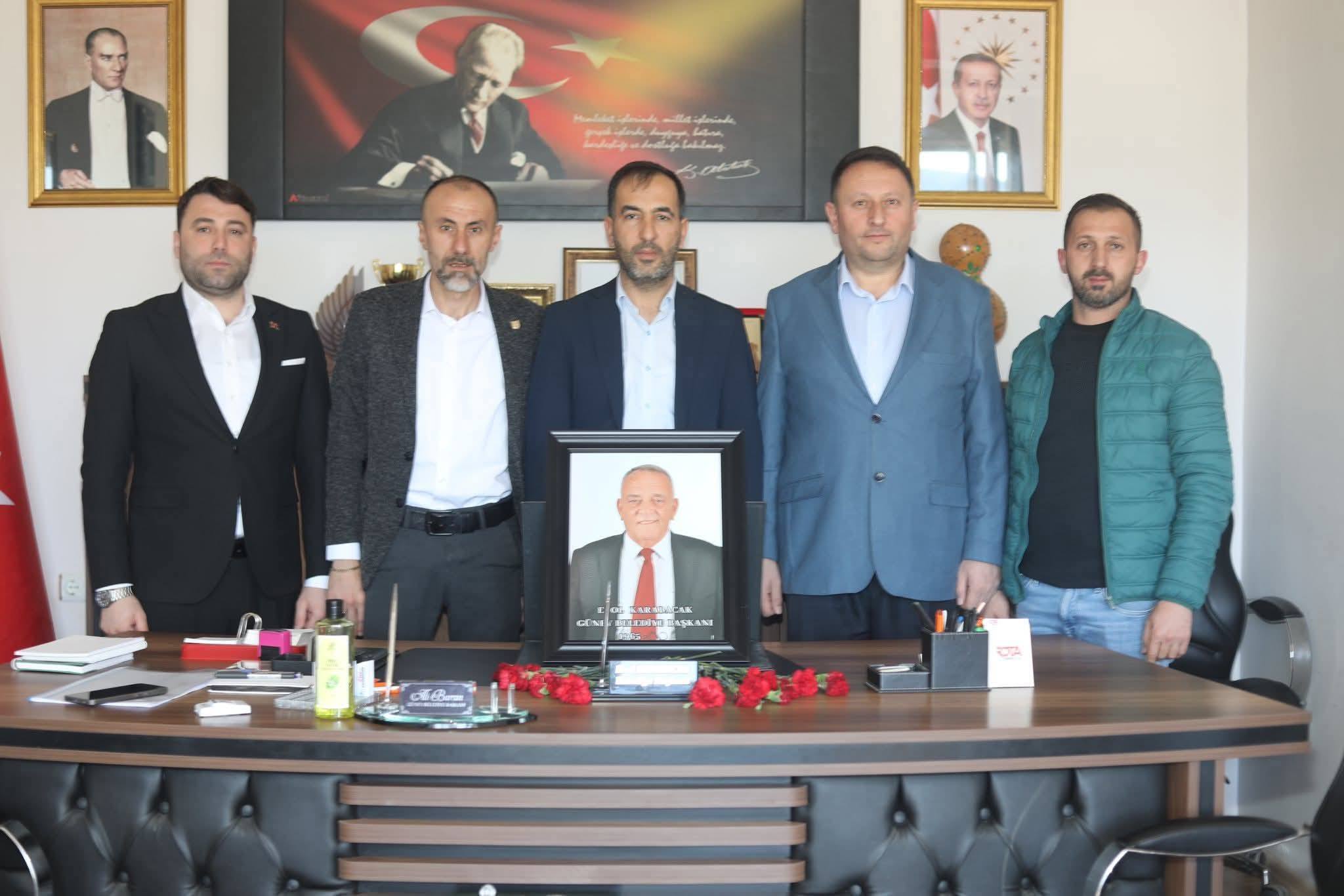 Sinanpaşa Heyetinden Güney Belediye Başkanı Ali Baran’a Hayırlı Olsun Ziyareti