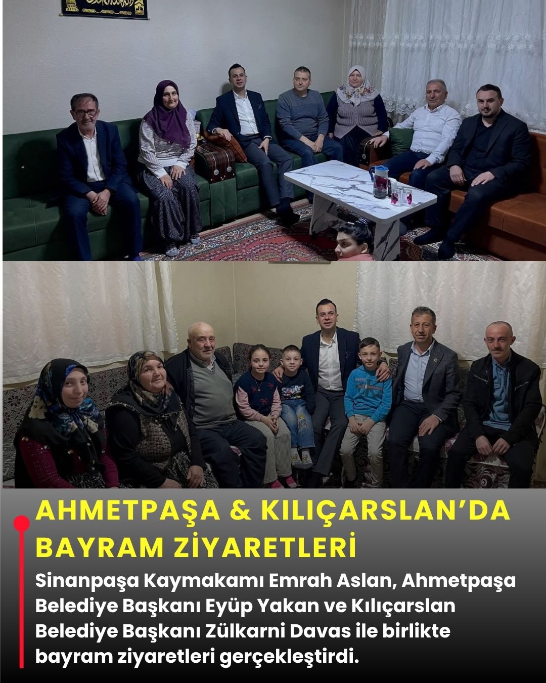Ahmetpaşa & Kılıçarslan’da Bayram Ziyaretleri