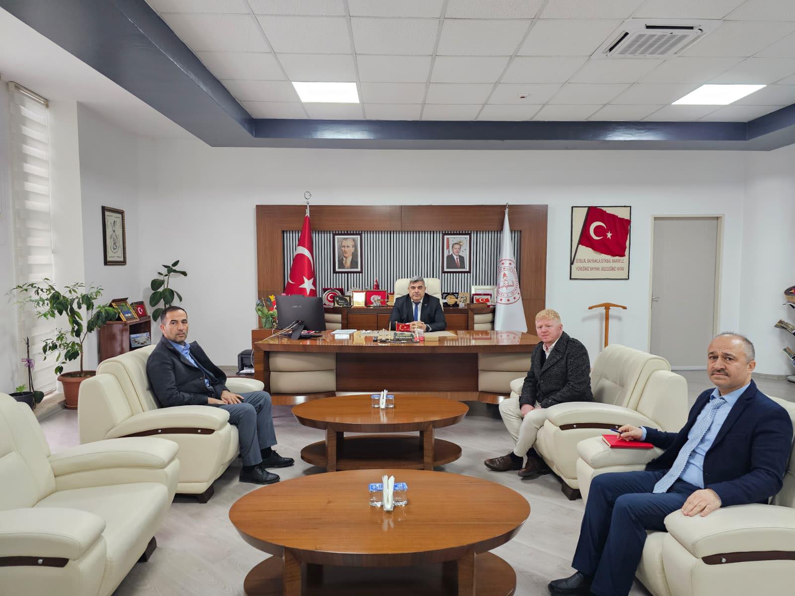 Başkan Ali Baran’dan İl Milli Eğitim Müdürü’ne Ziyaret