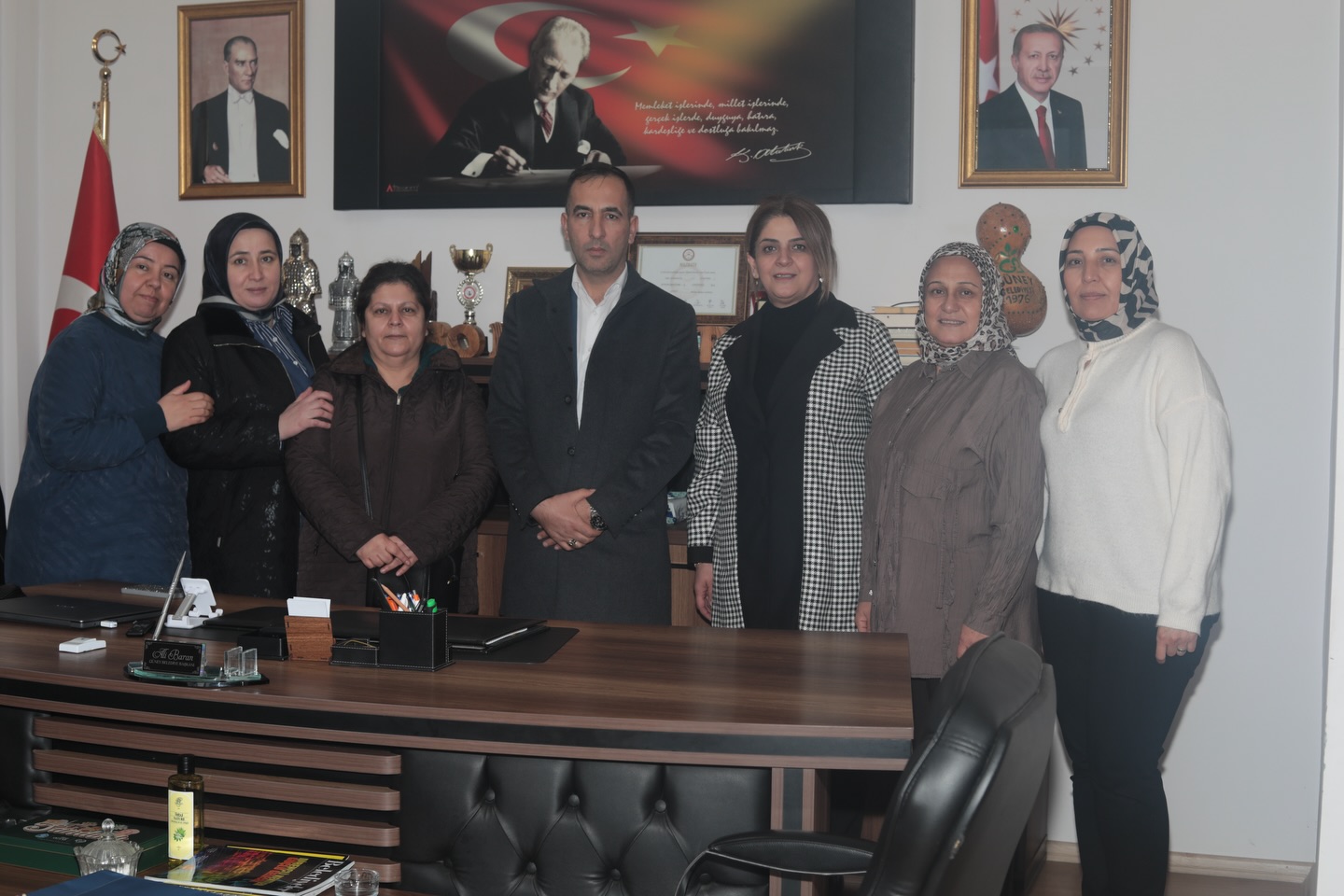 Başkan Ali Baran’a AK Parti Kadın Kolları’ndan Hayırlı Olsun Ziyareti