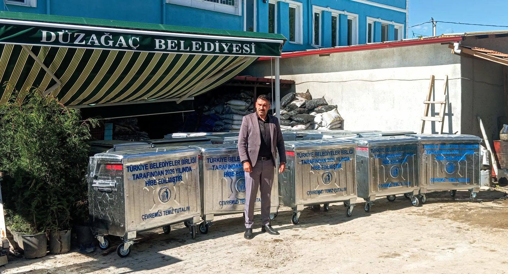 Düzağaç’a Çevre Temizliği İçin Yeni Konteyner Desteği - 1