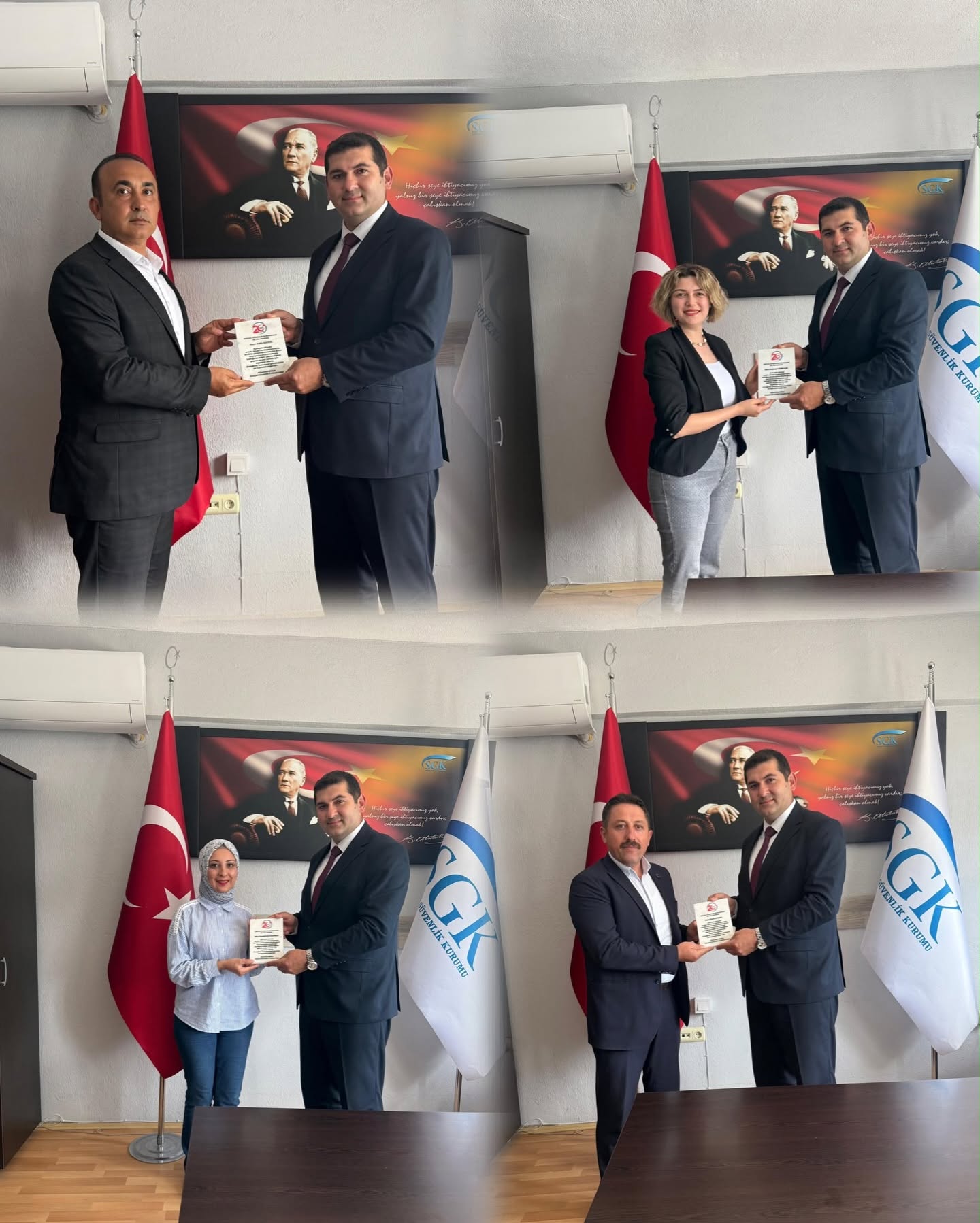 SGK İl Müdürü Çelikbaş’tan Personeline Plaket Takdimi - 1