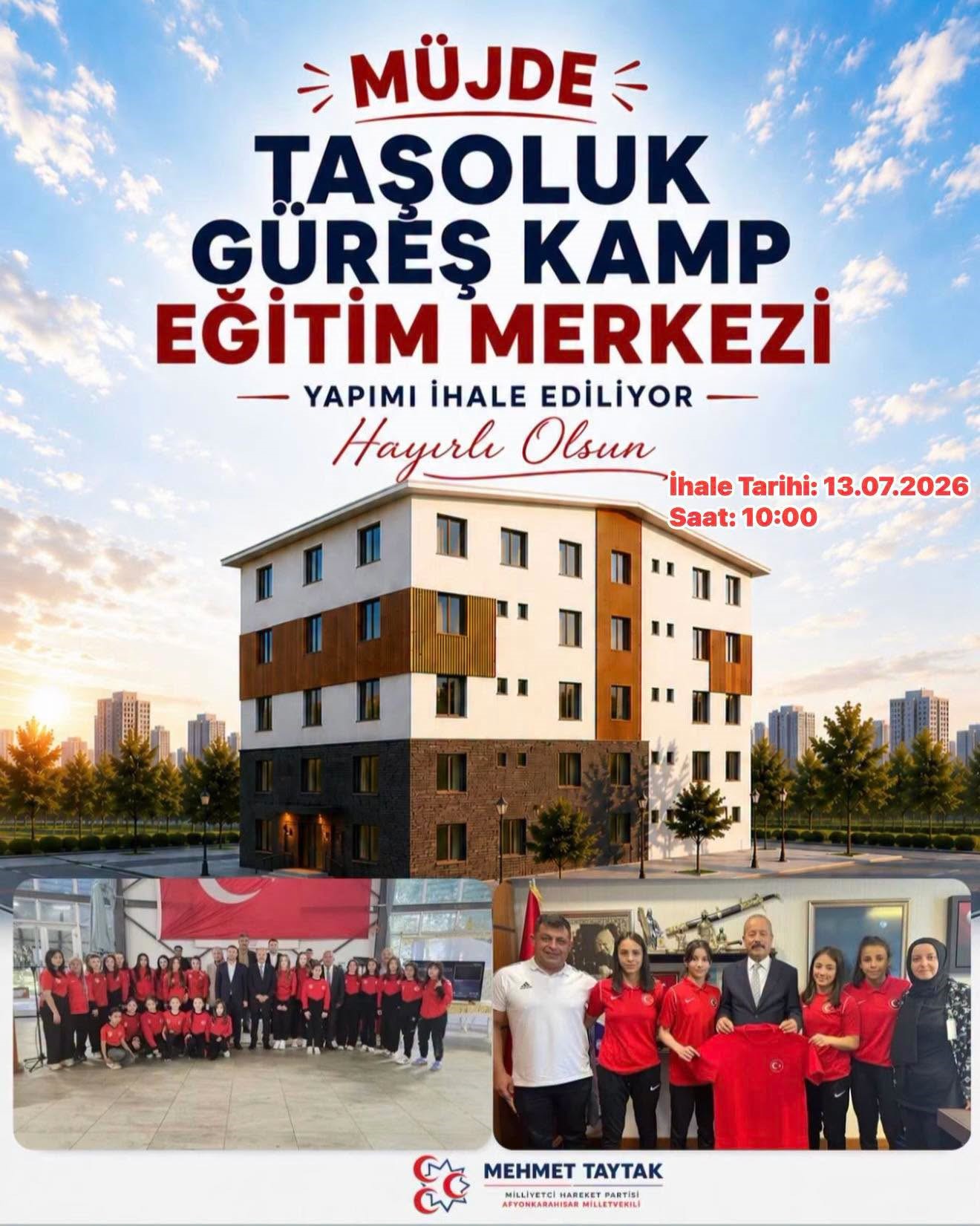 TAŞOLUK’A GÜREŞ KAMP EĞİTİM MERKEZİ KAZANDIRILIYOR