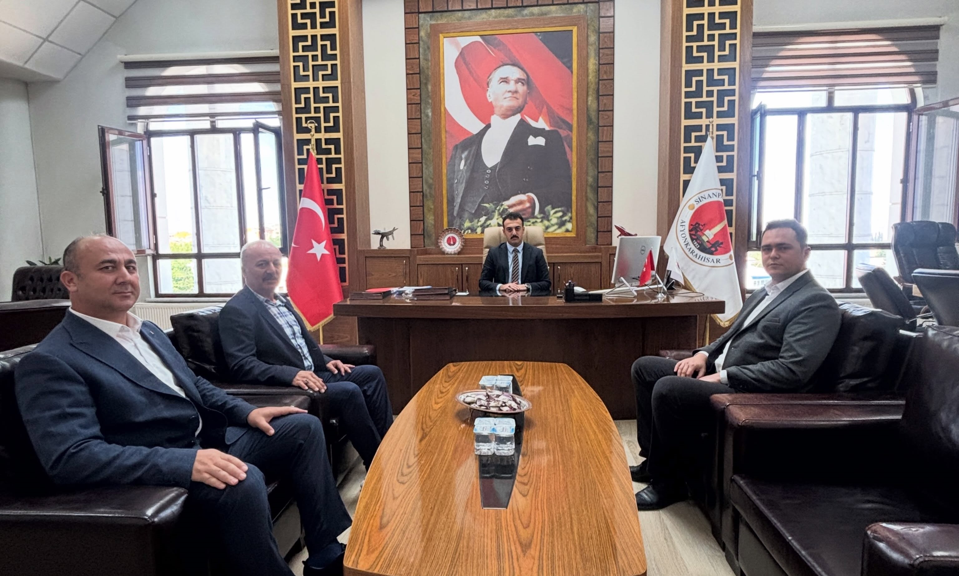 DEVLET HASTANESİ YÖNETİMİNDEN KAYMAKAM MİROĞLU’NA HAYIRLI OLSUN ZİYARETİ