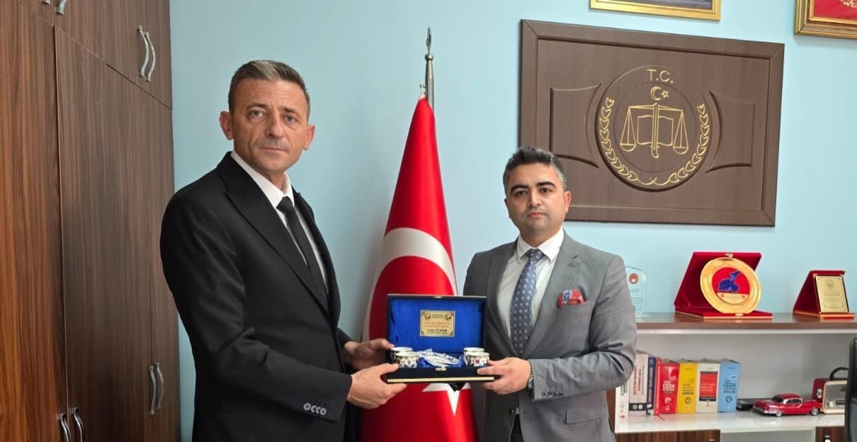 BAŞKAN TOLGA YILDIRIM’DAN GÖREVE YENİ BAŞLAYAN SAVCI TUNAHAN KILIÇ’A ZİYARET