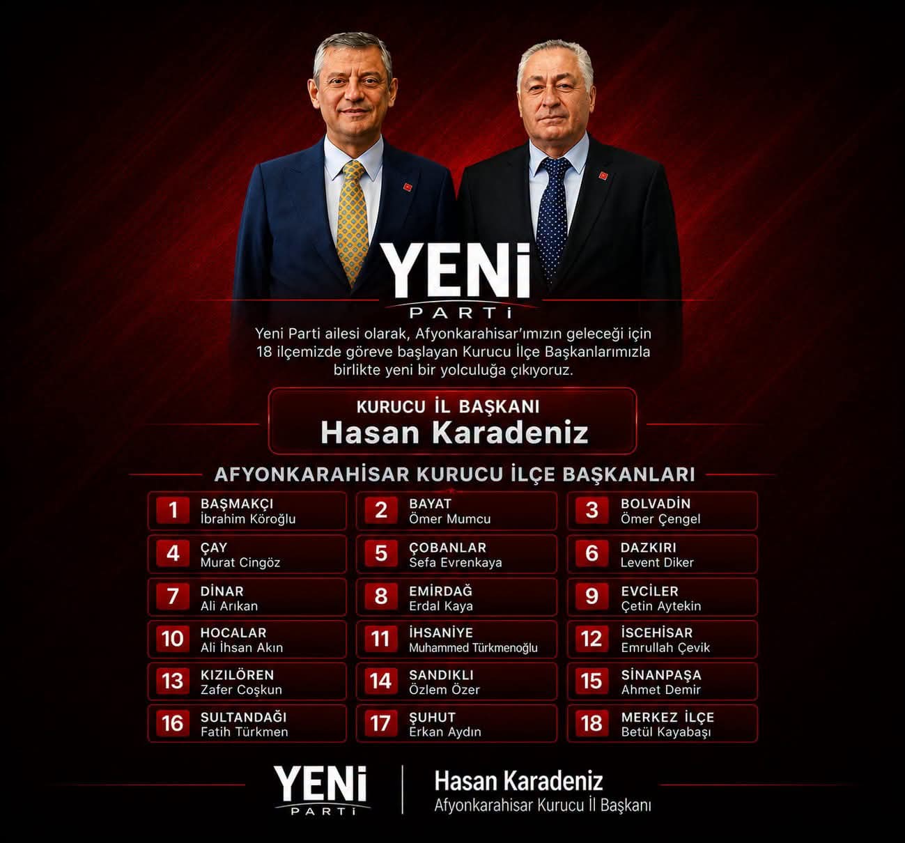 Yeni Parti İçin İlk Adım: Sinanpaşa’da Ahmet Demir Dönemi