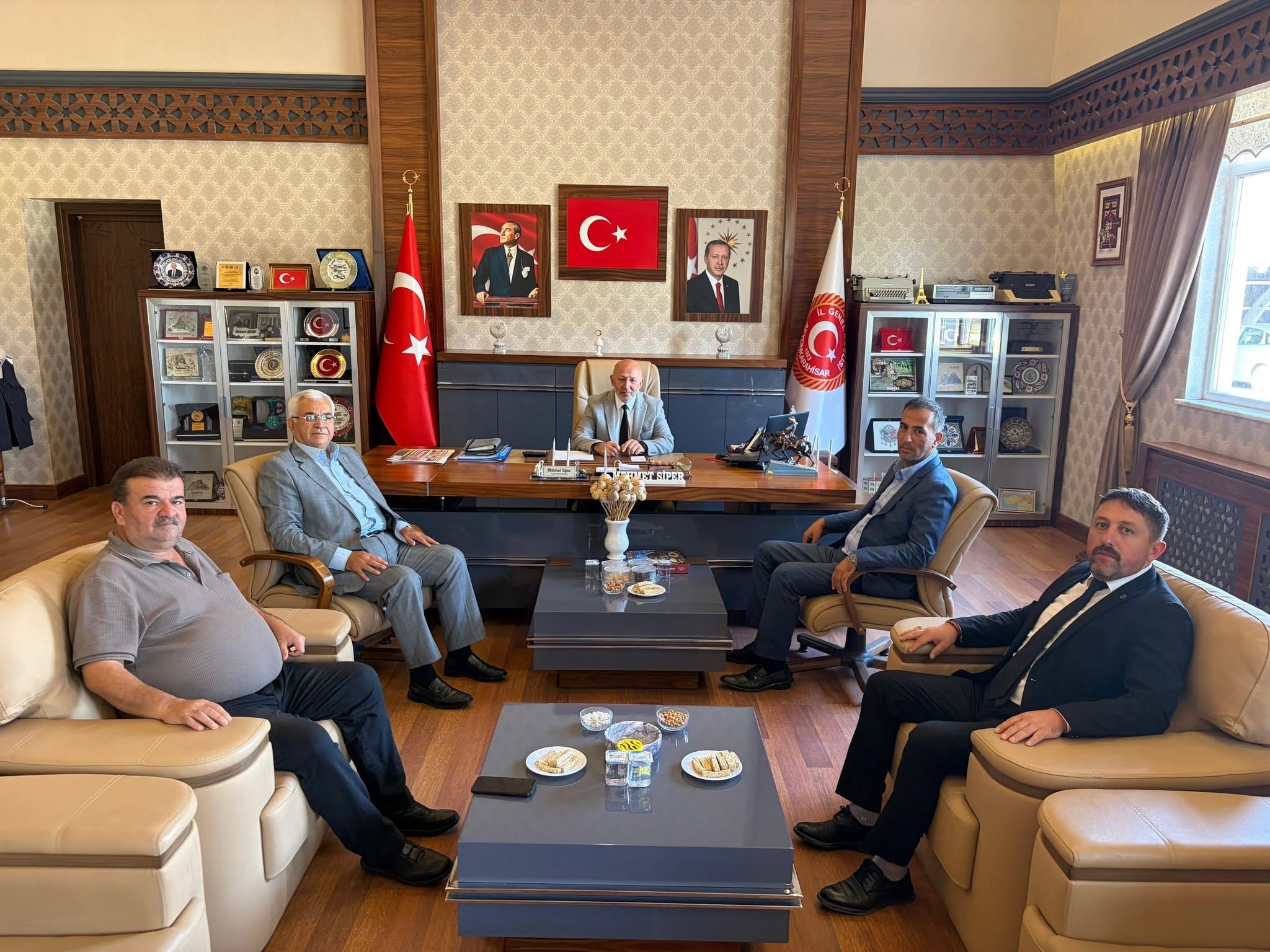 BAŞKAN ALİ BARAN’DAN İGM BAŞKANI MEHMET SİPER’E ZİYARET