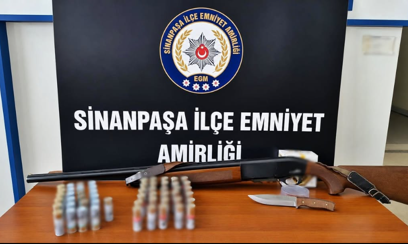 SİNANPAŞA’DA RUHSATSIZ SİLAH OPERASYONU: 1 KİŞİ YAKALANDI