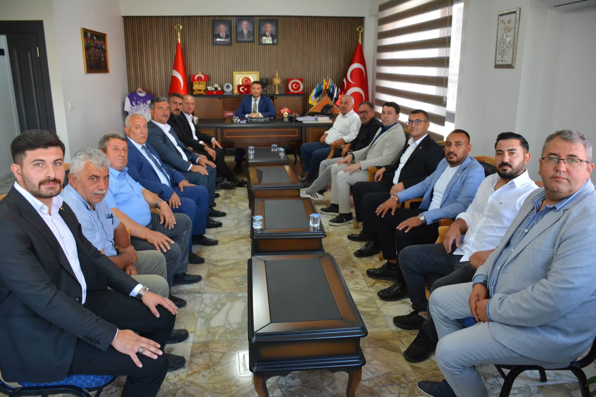 MHP SİNANPAŞA’DAN İL BAŞKANI AHMET KAHVECİ’YE ZİYARET