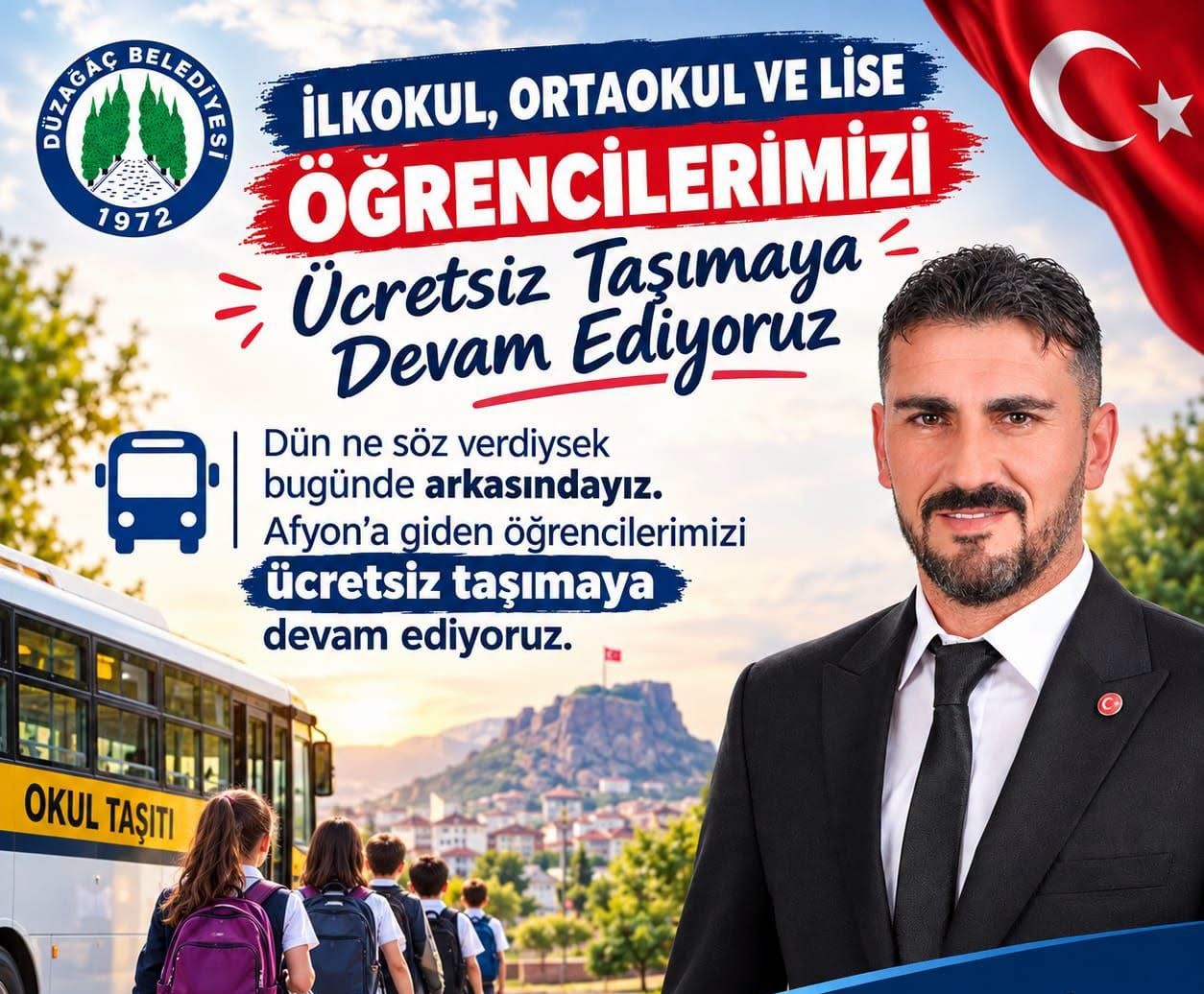 DÜZAĞAÇ’TA ÖĞRENCİ TAŞIMACILIĞI ÜCRETSİZ DEVAM EDİYOR