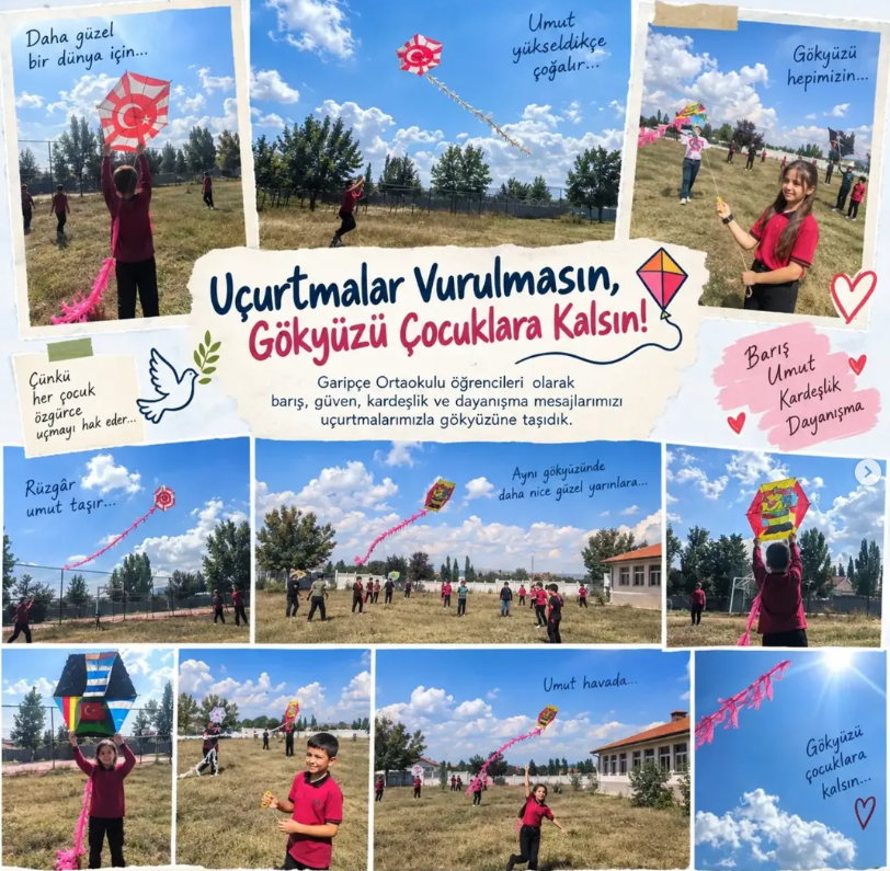 “UÇURTMALAR VURULMASIN, GÖKYÜZÜ ÇOCUKLARA KALSIN!”
