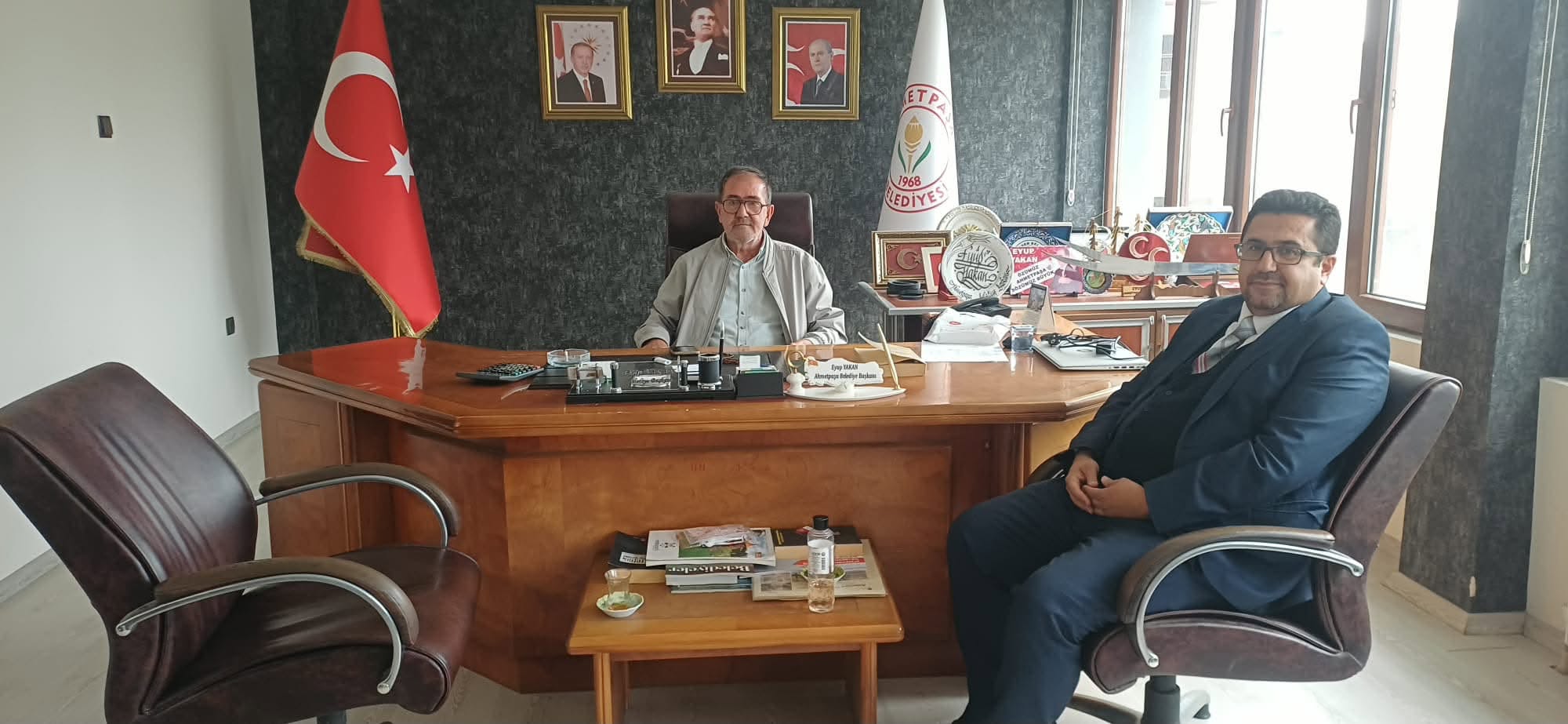 MÜFTÜ HASANKAHYAOĞLU’NDAN BAŞKAN EYÜP YAKAN’A ZİYARET