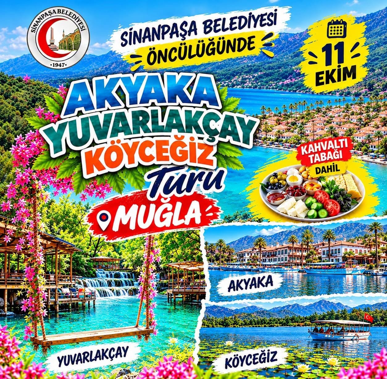 SİNANPAŞA BELEDİYESİ’NDEN KADINLARA ÖZEL MUĞLA GEZİSİ