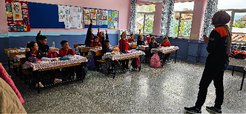 DÜZAĞAÇ İSTİKLAL İLKOKULUNDA AFAD DESTEKLİ DEPREM VE TAHLİYE TATBİKATI