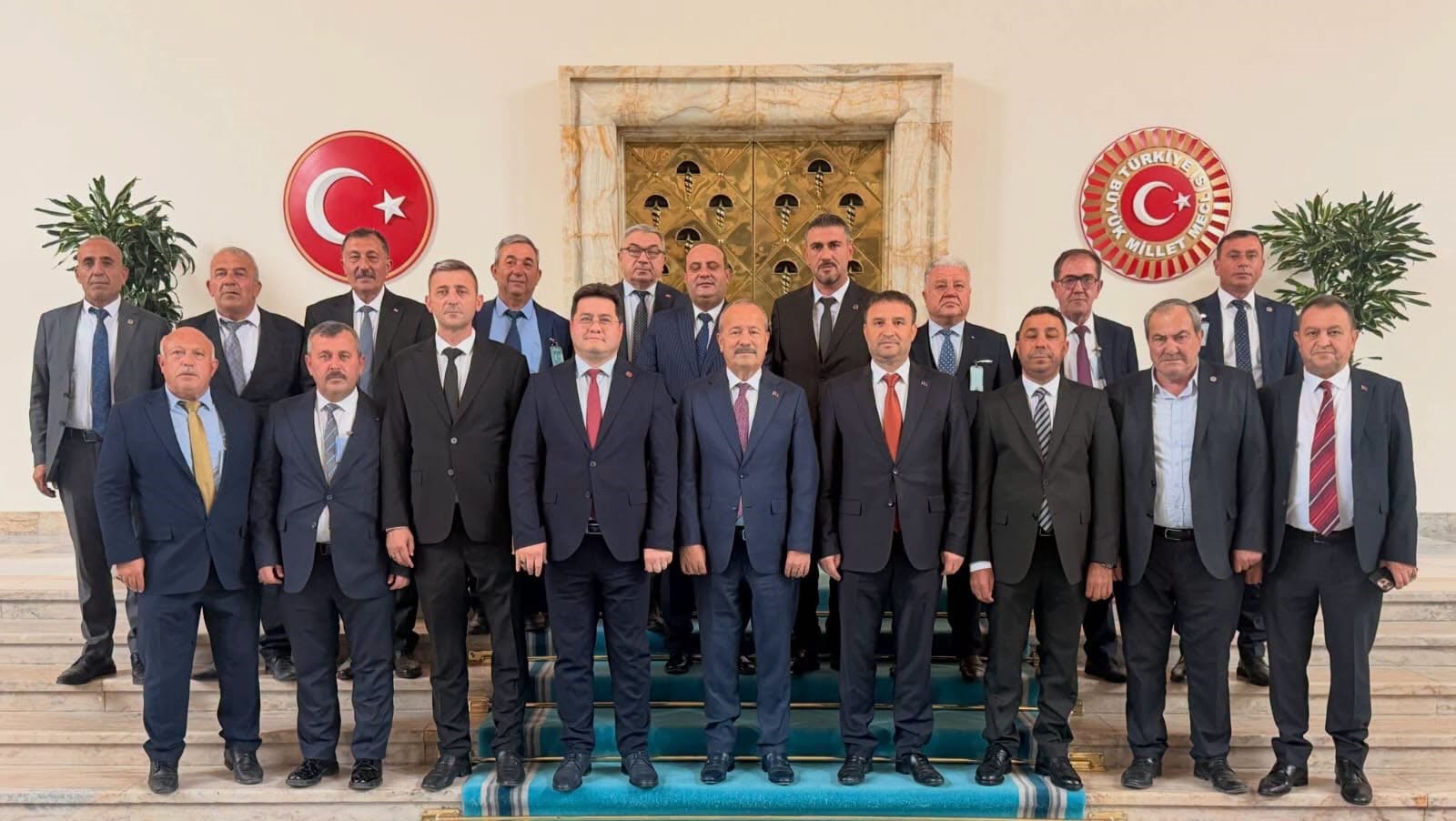 MHP’li Belediye Başkanlarından Mehmet Taytak’a TBMM’de Hayırlı Olsun Ziyareti